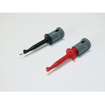 6012-PRO-N | Sibille 6A Black Grabber Clip, 30 V ac, 60 V dc Rating - 3.5mm Tip Size, 11mm Probe Socket Size