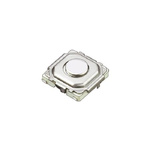 Silver Push Plate Tactile Switch, SPST 20 mA Surface Mount