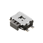 Black Push Plate Tactile Switch, SPST 50 mA Surface Mount