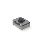 Black Momentary Tactile Switch, 1 NO 100mA 6.4mm PCB