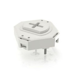 White Momentary Tactile Switch, 1 NO 250mA 15mm PCB