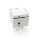 White Momentary Tactile Switch, 1 NO 250mA 15mm PCB