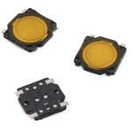 Black Tact Switch, SPST 50mA 0.7mm Surface Mount