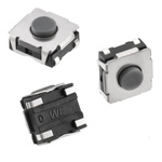 White Tact Switch, SPST 50mA 3mm Surface Mount