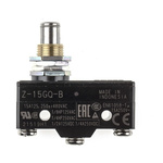 Omron Z Series Plunger Limit Switch, NO/NC, IP00, SPDT, 500V ac Max, 15A Max