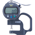 547-301 | Mitutoyo 547 Thickness Gauge, 0mm - 10mm, ±20 μm Accuracy, 0.01 mm Resolution, LCD Display With UKAS Calibration