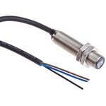 RS PRO Inductive Barrel-Style Proximity Sensor, M12 x 1, 4 mm Detection, PNP Output, 10 → 30 V dc, IP68