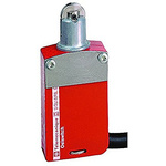 Telemecanique Sensors XCSM Series Roller Plunger Safety Limit Switch, 2NO/2NC, IP66, IP67, IP68, 4P, Zamak Zinc Alloy