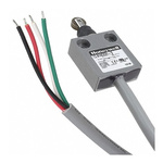 Honeywell 914CE Series Roller Plunger Limit Switch, NO/NC, IP66, IP67, IP68, SPDT, Die Cast Zinc Housing, 250V ac Max,