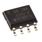 INA126UA Texas Instruments, Instrumentation Amplifier, 0.5mV Offset, 3 to 28, 8-Pin SOIC