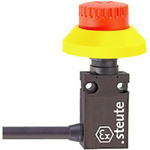 Steute Ex 14 Series Push Button Limit Switch, NO/NC, IP65, DPST, Thermoplastic Housing, 250V ac Max, 250 V ac 6 A, 230