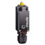 Steute Ex 97 Series Plunger Limit Switch, 2NC, IP66, IP67, IP69, DPST, Thermoplastic Housing, 400V ac Max, 4A Max