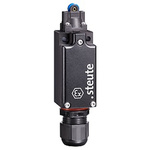Steute Ex 97 Series Roller Plunger Limit Switch, NO/NC, IP66, IP67, IP69, DPST, Thermoplastic Housing, 500V ac Max, 4A