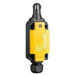 Steute Ex 98 Series Roller Plunger Limit Switch, 2NC, IP66, DPST, Aluminium Housing, 250V ac Max, T6 4.4A Max