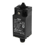Omron Plunger Limit Switch, 2NC/1NO, IP67, DPST, Metal Housing, 240V ac Max, 10A Max