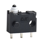 C & K Plunger Limit Switch, IP67, SPDT, Nylon Housing, 100mA Max