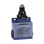 Telemecanique Sensors Roller Plunger Limit Switch, 1NC/1NO, IP66, DP, Zamak Zinc Alloy Housing, 500V ac Max, 10A Max