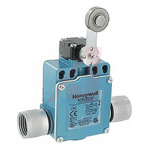 Honeywell GLE Series Roller Lever Limit Switch, 2NO/2NC, IP66, DPDT, Die Cast Zinc Housing, 300V ac Max, 10A Max