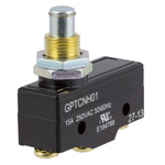 ZF Plunger Micro Switch, Screw Terminal, 15 A @ 250 V ac, SPDT