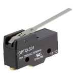 ZF Long Hinge Lever Micro Switch, Screw Terminal, 15 A @ 250 V ac, SPDT