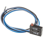 Saia-Burgess Plunger Snap Action Micro Switch, Pre-wired Terminal, 5 A @ 250 V ac, SPDT, IP6K7