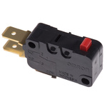 Omron Pin Plunger Micro Switch, Tab Terminal, 16 A @ 250 V ac, SPDT, IP40