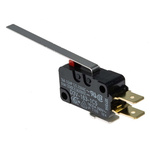 Omron Long Hinge Lever Micro Switch, Tab Terminal, 16 A @ 250 V ac, SPDT, IP40