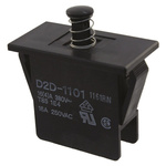 Omron Door Micro Switch, Plunger, SPST 16 A @ 250 V ac, -25 → +85°C