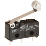 ZF Roller Lever Micro Switch, Through Hole Terminal, 6 A @ 250 V ac, SPDT
