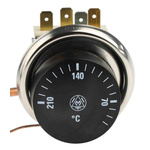 RS PRO Capillary Thermostat, +210°C Max, SPDT, Automatic Reset, Panel Mount