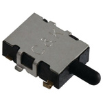 C & K Detector Switch, SPST, 100 mA @ 12 V dc, Gold Flashing