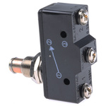 RS PRO Spring Plunger Micro Switch, Screw Terminal, 15 A @ 250 V ac, SP-CO