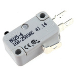 RS PRO Plunger Micro Switch, Solder Terminal, 16 A @ 250 V ac, SP-CO