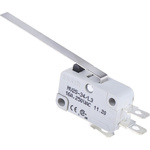 RS PRO Long Straight Lever Micro Switch, Quick Connect Terminal, 16 A @ 250 V ac, SP-CO
