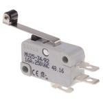 RS PRO Long Roller Lever Micro Switch, Quick Connect Terminal, 16 A @ 250 V ac, SP-CO