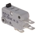 RS PRO Plunger Micro Switch, Quick Connect Terminal, 16 A @ 250 V ac, SP-CO