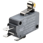 Honeywell Short Roller Lever Micro Switch, Tab Terminal, 16 A @ 250 V ac, SPDT