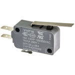 Honeywell Leaf Lever Microswitch, Tab Terminal, 16 A @ 250 V ac, SPDT