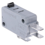 Honeywell Plunger Micro Switch, Tab Terminal, 16 A @ 250 V ac, SPDT