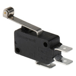 Honeywell Roller Lever Micro Switch, Quick Connect Terminal, 22 A @ 250 V ac, SPDT, IP67