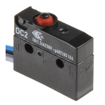 ZF Button Micro Switch, Pre-wired Terminal, 10.1 A @ 250 V ac, SPDT, IP6K7