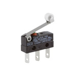 ZF Roller Lever Micro Switch, Solder Terminal, 100 mA @ 30 V dc, SPDT, IP6K7