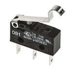 ZF Simulated Roller Lever Micro Switch, Tab Terminal, 6 A @ 250 V ac, SPDT