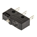 ZF Button Micro Switch, Tab Terminal, 6 A @ 250 V ac, SPDT