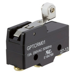 ZF Short Roller Lever Micro Switch, Screw Terminal, 15 A @ 250 V ac, SPDT