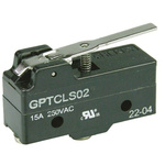 ZF Short Lever Micro Switch, Screw Terminal, 15 A @ 250 V ac, SPDT