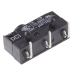 ZF Button Micro Switch, Right Angle PCB Terminal, 6 A @ 250 V ac, SPDT, IP6K7