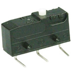ZF Button Micro Switch, Through Hole Terminal, 6 A @ 250 V ac, SPDT