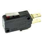 Omron Short Lever Micro Switch, Tab Terminal, 16 A @ 250 V ac, SP-CO, IP40