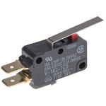 Omron Long Hinge Lever Micro Switch, Tab Terminal, 16 A @ 250 V ac, SPDT, IP40